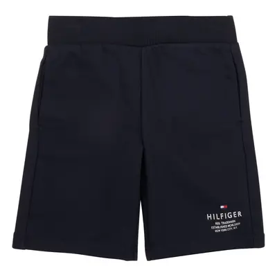 Tommy Hilfiger TH LOGO SWEATSHORTS Rövidnadrágok Tengerész