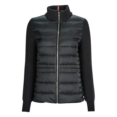 Tommy Hilfiger KNIT MIX DOWN JACKET Steppelt kabátok Fekete