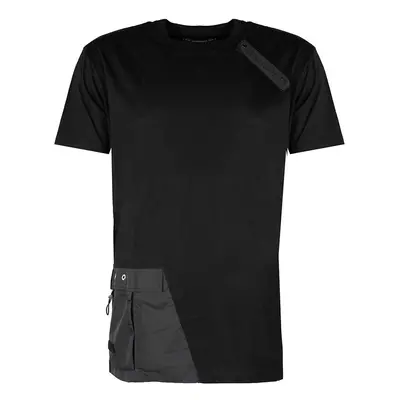 Les Hommes LKT152 703 | Oversized Fit Mercerized Cotton T-Shirt Rövid ujjú pólók Fekete