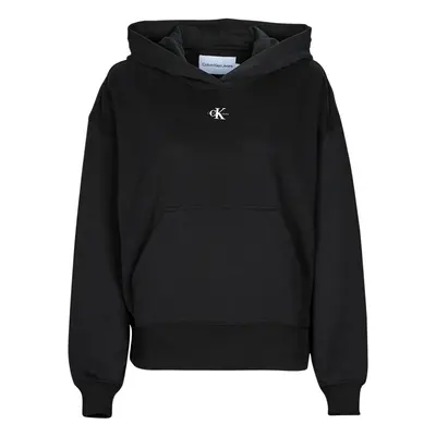 Calvin Klein Jeans MICRO MONOLOGO HOODIE Pulóverek Fekete