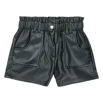 Only KOGSTEPHANIE FAUX LEATHER SHORTS CS OTW Rövidnadrágok Fekete