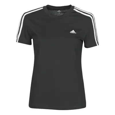 adidas W 3S T Rövid ujjú pólók Fekete