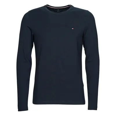 Tommy Hilfiger STRETCH SLIM FIT LONG SLEEVE TEE Hosszú ujjú pólók Tengerész