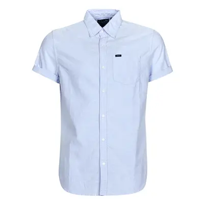 Superdry VINTAGE OXFORD S/S SHIRT Rövid ujjú ingek Kék