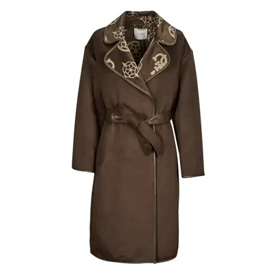 Guess LUDOVICA LOGO WRAP COAT Kabátok Barna