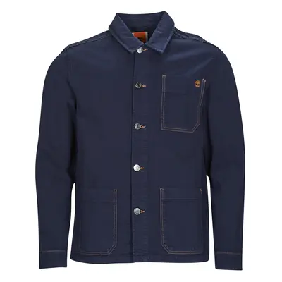 Timberland Work For The Future - Cotton Hemp Denim Chore Jacket Dzsekik Tengerész