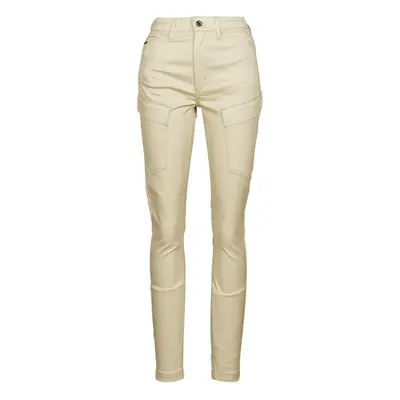 G-Star Raw HIGH G-SHAPE CARGO SKINNY PANT WMN Oldalzsebes nadrágok Bézs