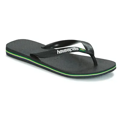 Havaianas BRAZIL LOGO Lábujjközös papucsok Fekete