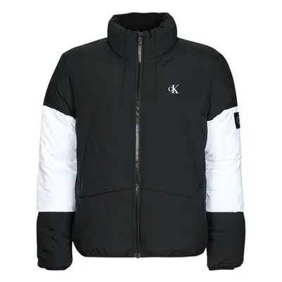 Calvin Klein Jeans NON-DOWN COLORBLOCK PUFFER Steppelt kabátok Fekete