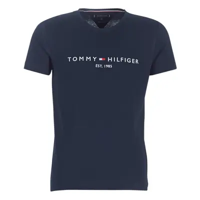 Tommy Hilfiger TOMMY FLAG HILFIGER TEE Rövid ujjú pólók Tengerész