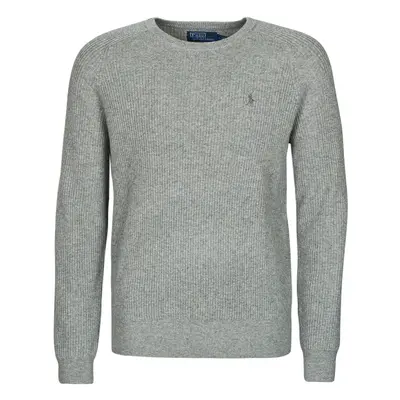 Polo Ralph Lauren S224SV07B-LS RIB CN-LONG SLEEVE-PULLOVER Pulóverek Szürke