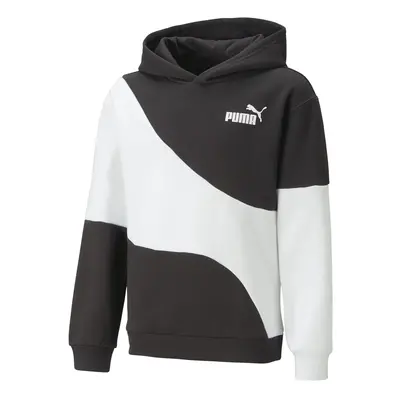 Puma PUMA POWER CAT HOODIE FL B Pulóverek Fekete