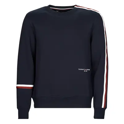 Tommy Hilfiger NEW GLOBAL STRIPE CREWNECK Pulóverek Tengerész