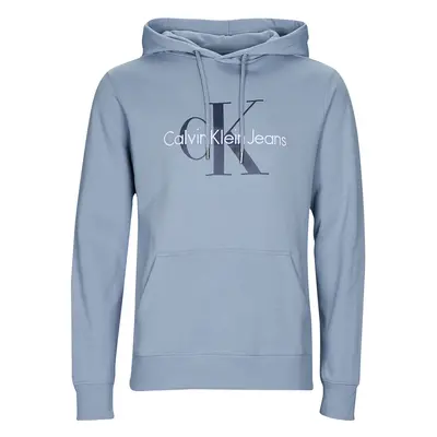 Calvin Klein Jeans MONOLOGO REGULAR HOODIE Pulóverek Kék