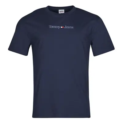 Tommy Jeans TJM CLSC SMALL TEXT TEE Rövid ujjú pólók Tengerész