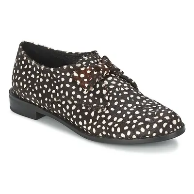 F-Troupe Bow Polka Oxford cipők Fekete