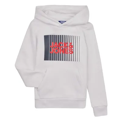 Jack & Jones JJELOGO TEE LS ONECK 2 COL JNR Pulóverek Fehér