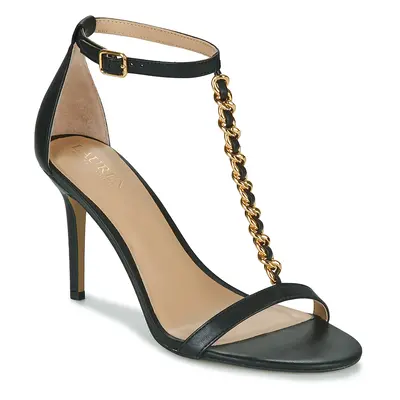 Lauren Ralph Lauren KATE-SANDALS-HEEL SANDAL Szandálok / Saruk Fekete