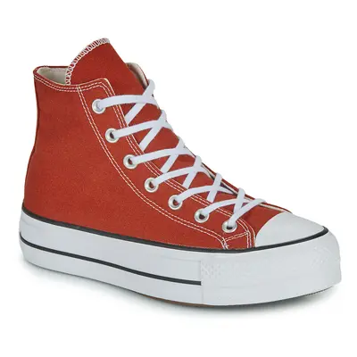 Converse CHUCK TAYLOR ALL STAR LIFT PLATFORM SEASONAL COLOR Magas szárú edzőcipők Piros