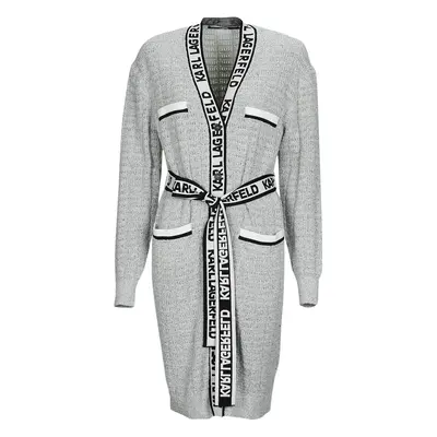 Karl Lagerfeld FEMININE BOUCLE CARDIGAN Mellények / Kardigánok Szürke