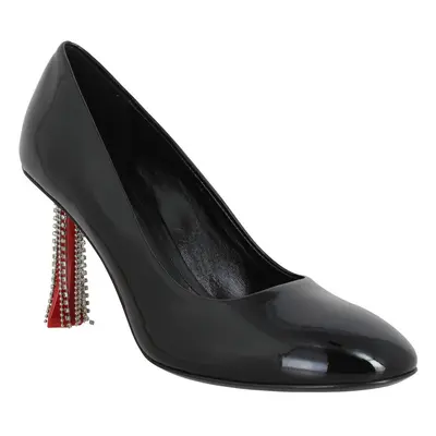 Sonia Rykiel Valence Pump Cuir Vernis Femme Noir Félcipők Fekete