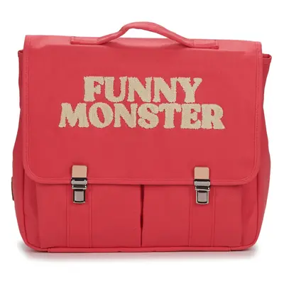 Jojo Factory CARTABLE UNIE PINK FUNNY MONSTER Iskolatáskák Rózsaszín