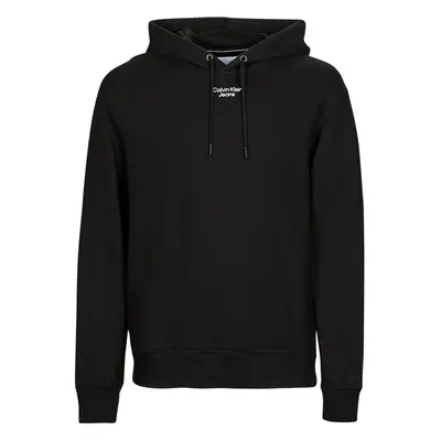 Calvin Klein Jeans STACKED LOGO HOODIE Pulóverek Fekete