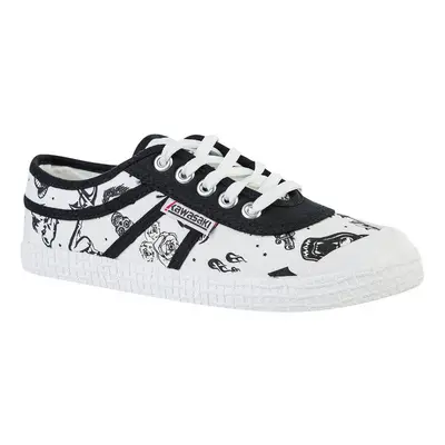 Kawasaki Tattoo Canvas Shoe K202420 1002 White Divat edzőcipők Fehér