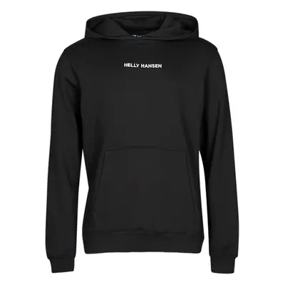 Helly Hansen CORE GRAPHIC SWEAT HOODIE Pulóverek Fekete