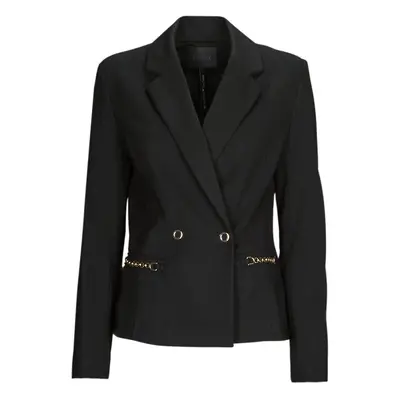 Guess ADELE CHAIN BLAZER Kabátok / Blézerek Fekete