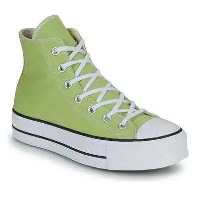 Converse CHUCK TAYLOR ALL STAR LIFT PLATFORM SEASONAL COLOR Magas szárú edzőcipők Zöld