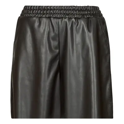 Karl Lagerfeld PERFORATED FAUX LEATHER SHORTS Rövidnadrágok Fekete