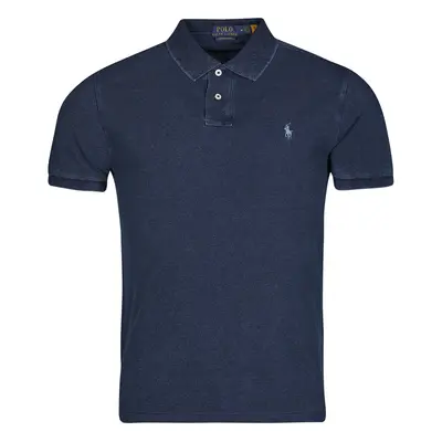 Polo Ralph Lauren POLO AJUSTE DROIT EN COTON BASIC MESH Rövid ujjú galléros pólók Tengerész