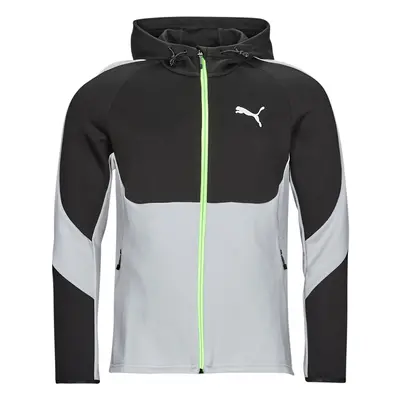 Puma EVOSTRIPE FULL ZIP HOODIE Pulóverek Fekete