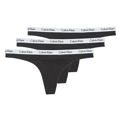 Calvin Klein Jeans CAROUSEL THONG X 3 Stringek Fekete