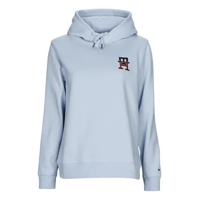 Tommy Hilfiger REG MONOGRAM EMB HOODIE Pulóverek Kék