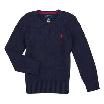 Polo Ralph Lauren LS CABLE CN-TOPS-SWEATER Pulóverek Tengerész