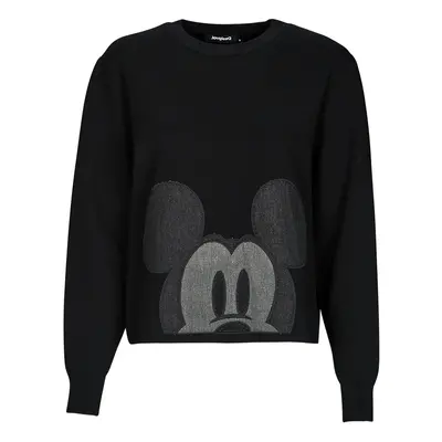 Desigual MICKEY PATCH DENIM Pulóverek Fekete