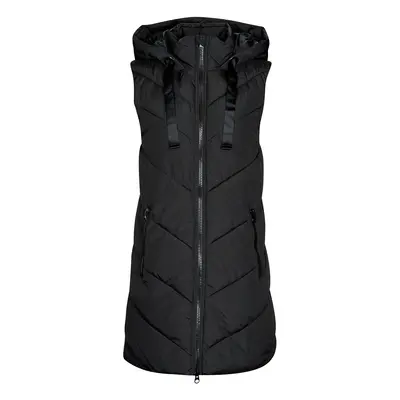 JDY JDYSKYLAR PADDED HOOD WAISTCOAT OTW Steppelt kabátok Fekete