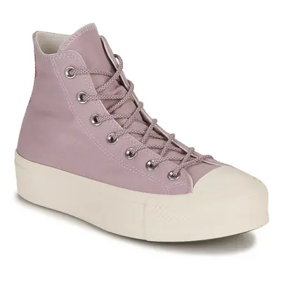 Converse CHUCK TAYLOR ALL STAR LIFT PLATFORM SUMMER UTILITY-LUCID LILAC/V Magas szárú edzőcipő