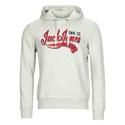 Jack & Jones JJELOGO SWEAT HOOD 2 COL 23/24 Pulóverek Szürke