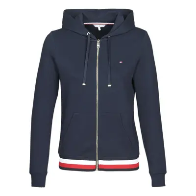 Tommy Hilfiger HERITAGE ZIP THROUGH HOODIE Pulóverek Kék