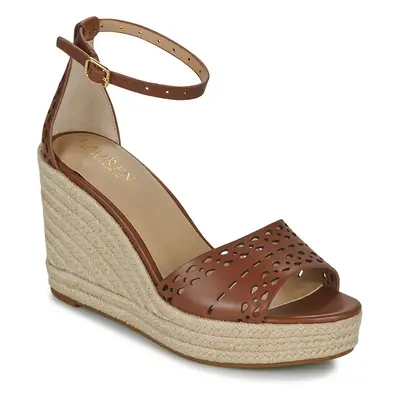 Lauren Ralph Lauren HAANA-ESPADRILLES-WEDGE Szandálok / Saruk Barna