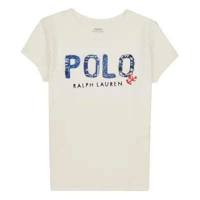 Polo Ralph Lauren SS POLO TEE-KNIT SHIRTS-T-SHIRT Rövid ujjú pólók Fehér