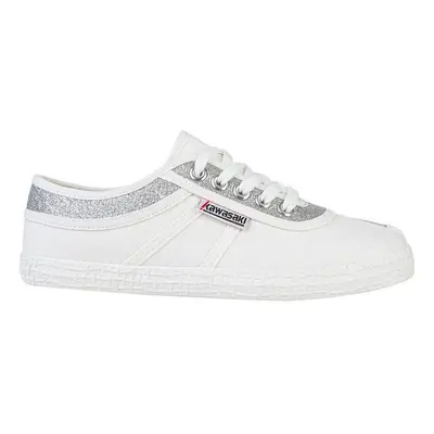 Kawasaki Glitter Canvas Shoe K194522 8889 Silver Divat edzőcipők Fehér