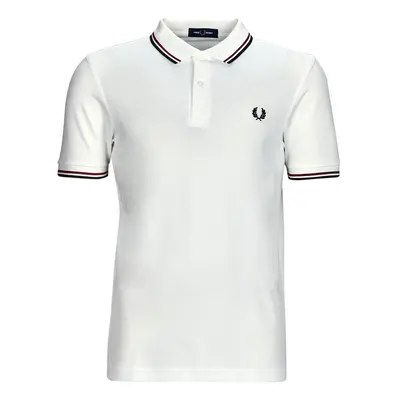 Fred Perry TWIN TIPPED FRED PERRY SHIRT Rövid ujjú galléros pólók Fehér