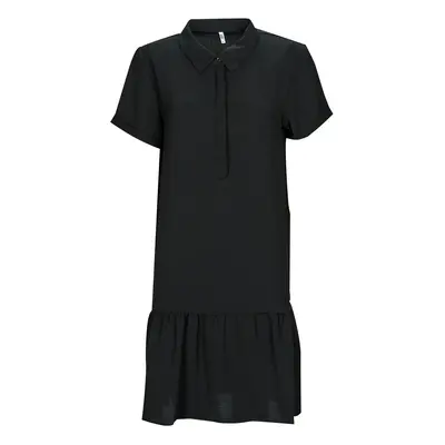 JDY JDYLION S/S PLACKET DRESS Rövid ruhák Fekete