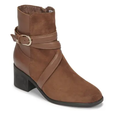 Tommy Hilfiger ELEVATED ESSENTIAL MIDHEEL BOOT Bokacsizmák Barna