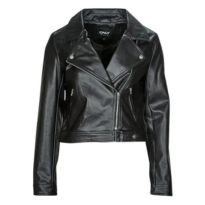 Only ONLBEST FAUX LEATHER BIKER Bőrkabátok Fekete