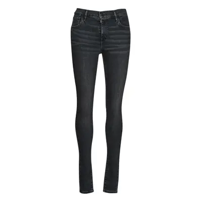 Levis 720 HIRISE SUPER SKINNY Skinny farmerek Fekete